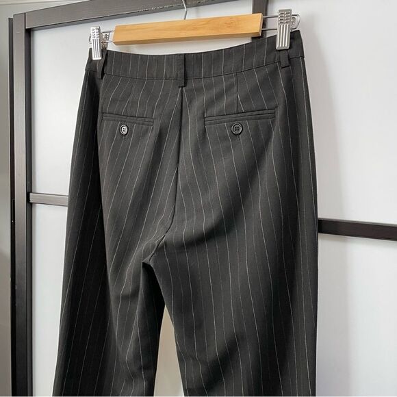 [4] Espirit Black and White Pin Stripes Business Casual Dress Pant Trousers - Picture 8 of 15